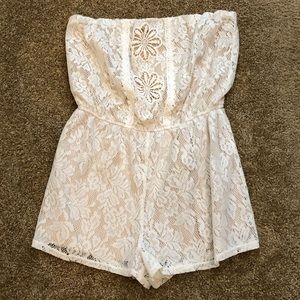 Crop top one piece Shorts Jumper